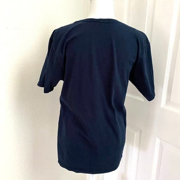 Unbranded Basic Navy Blue T-Shirt #Squadgoals Princesses Size Large Preowned B9 - Picture 4 of 6